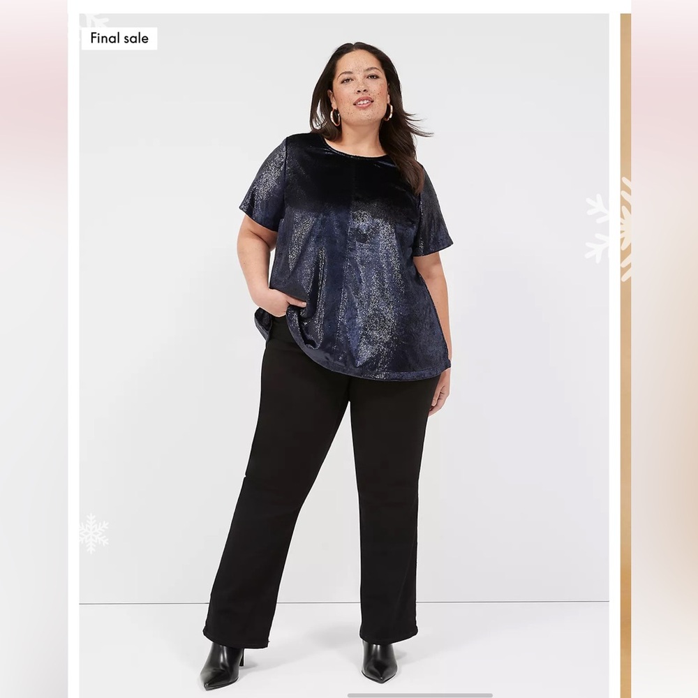 Lane Bryant Boatneck Swing top-NWT‎